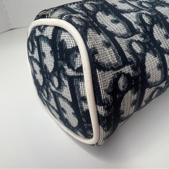 Christian Dior Vintage Blue Trotter Monogram Toiletry Pouch/Makeup Bag| PRELOVED - Picture 4 of 13